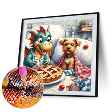 Load image into Gallery viewer, Diamond Painting - Full Round - Dragon and Yorkshire Terrier (40*40CM)

