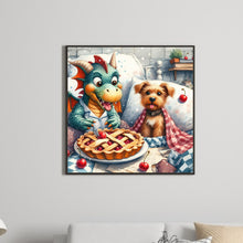 Load image into Gallery viewer, Diamond Painting - Full Round - Dragon and Yorkshire Terrier (40*40CM)
