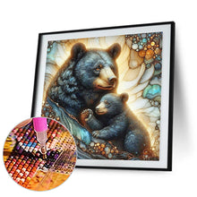 Load image into Gallery viewer, Diamond Painting - Full Round - Glass pattern black bear (40*40CM)
