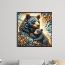 Load image into Gallery viewer, Diamond Painting - Full Round - Glass pattern black bear (40*40CM)
