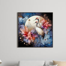 Load image into Gallery viewer, Diamond Painting - Full Round - Glass pattern red-crowned crane (40*40CM)
