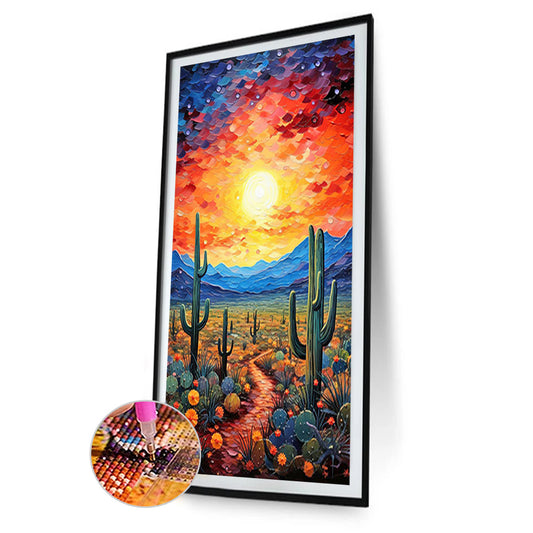 Diamond Painting - Full Round - Dreamscape Cactus (40*70CM)