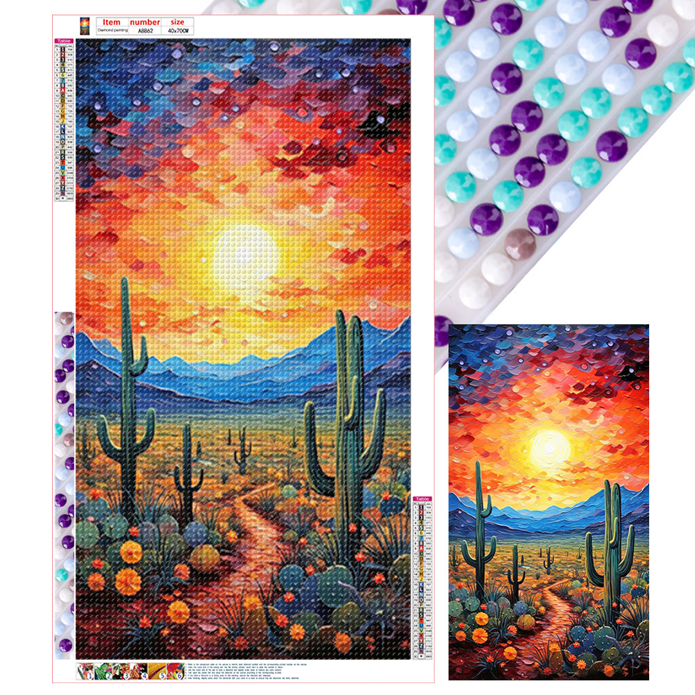 Diamond Painting - Full Round - Dreamscape Cactus (40*70CM)