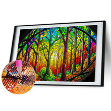 Load image into Gallery viewer, Diamond Painting - Full Round - glass art forest (60*40CM)
