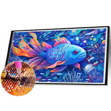 Load image into Gallery viewer, Diamond Painting - Full Round - blue fish (70*40CM)
