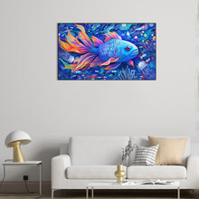 Load image into Gallery viewer, Diamond Painting - Full Round - blue fish (70*40CM)
