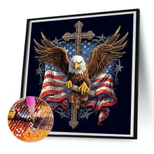 Load image into Gallery viewer, Diamond Painting - Full Round - American Eagle Cross (30*30CM)
