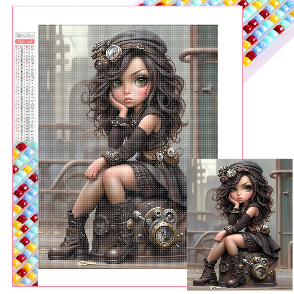 Diamond Painting - Full Square - little girl (40*50CM)