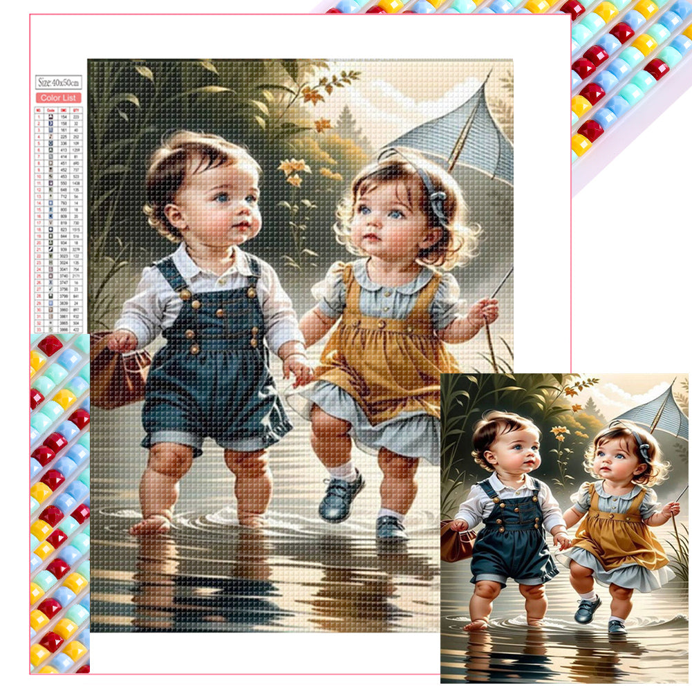 Diamond Painting - Full Square - little girl (40*50CM)