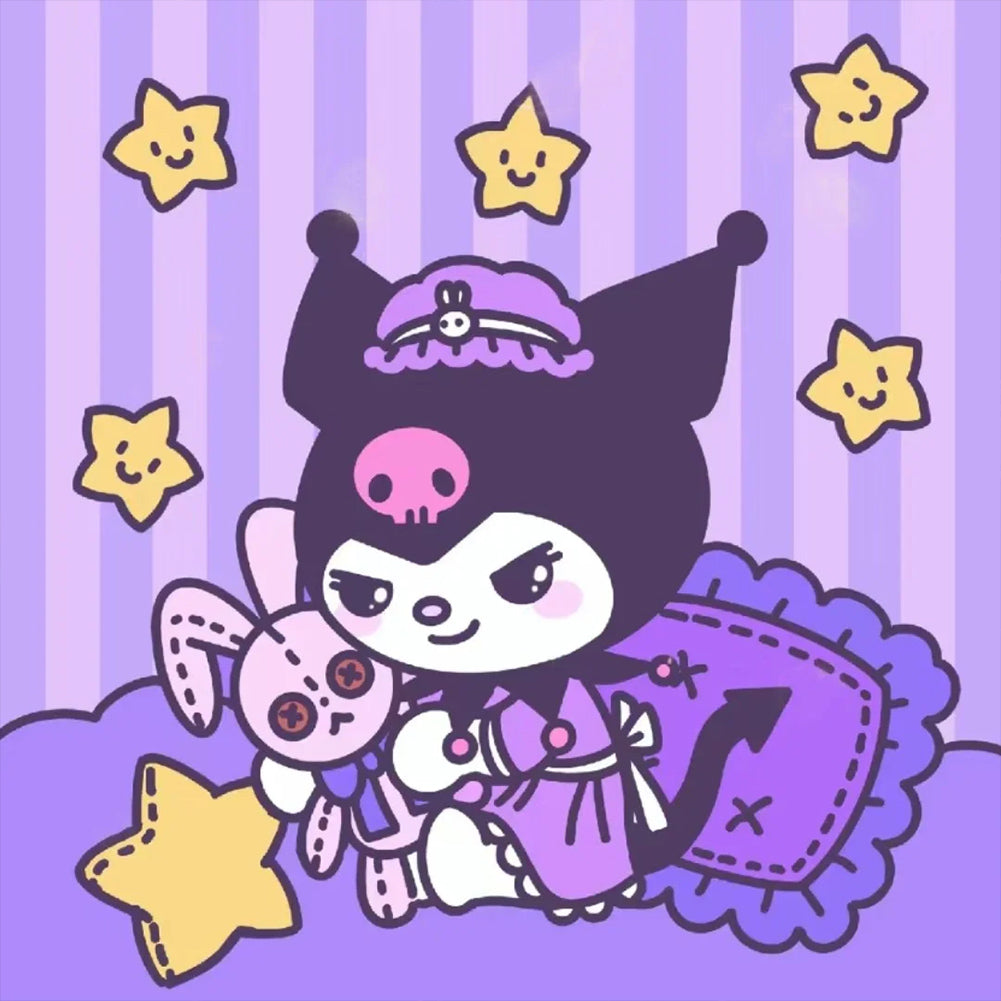 Diamond Painting - Full Round - Sanrio Kurome (40*40CM)