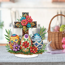 Load image into Gallery viewer, Special Shaped 5D Easter Egg Cross DIY Diamond Art Tabletop Decor Bedroom Decor
