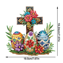 Load image into Gallery viewer, Special Shaped 5D Easter Egg Cross DIY Diamond Art Tabletop Decor Bedroom Decor
