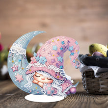 Load image into Gallery viewer, Special Shaped 5D Girl With Moon Diamond Art Tabletop Decor Bedroom Home Decor
