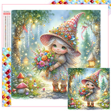 Load image into Gallery viewer, Diamond Painting - Full Square - little girl giving flowers in spring (40*40CM)
