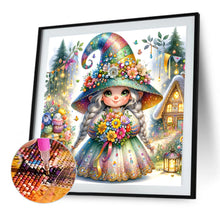 Load image into Gallery viewer, Diamond Painting - Full Square - little girl giving flowers in spring (40*40CM)
