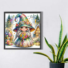 Load image into Gallery viewer, Diamond Painting - Full Square - little girl giving flowers in spring (40*40CM)
