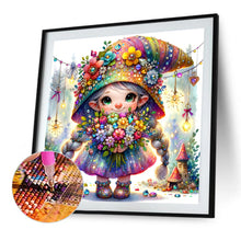 Load image into Gallery viewer, Diamond Painting - Full Square - little girl giving flowers in spring (40*40CM)
