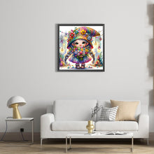 Load image into Gallery viewer, Diamond Painting - Full Square - little girl giving flowers in spring (40*40CM)
