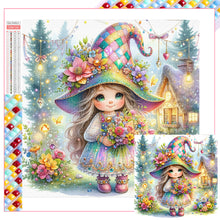 Load image into Gallery viewer, Diamond Painting - Full Square - little girl giving flowers in spring (40*40CM)
