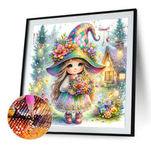 Load image into Gallery viewer, Diamond Painting - Full Square - little girl giving flowers in spring (40*40CM)
