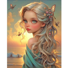 Load image into Gallery viewer, Diamond Painting - Full Round - seaside fairy girl (40*50CM)
