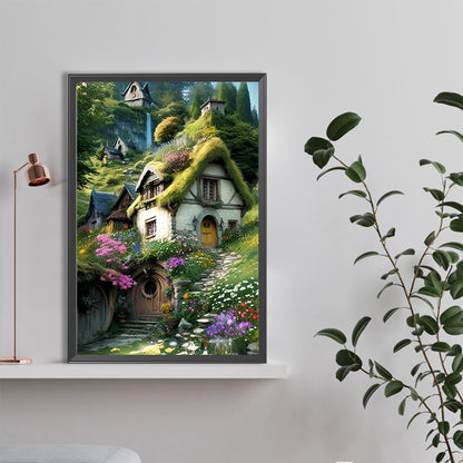 Diamond Painting - Full Round - forest house (40*60CM)