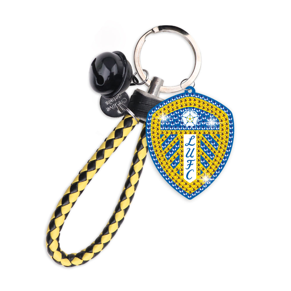 Double Side Leeds United F.C. Diamond Painting Art Keychain Pendant Home Decor