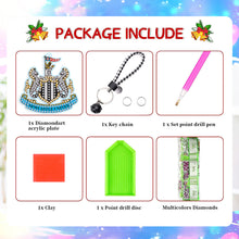 Load image into Gallery viewer, Double Sided Football Club FA Diamond Painting Art Keychain Pendant Home Decor
