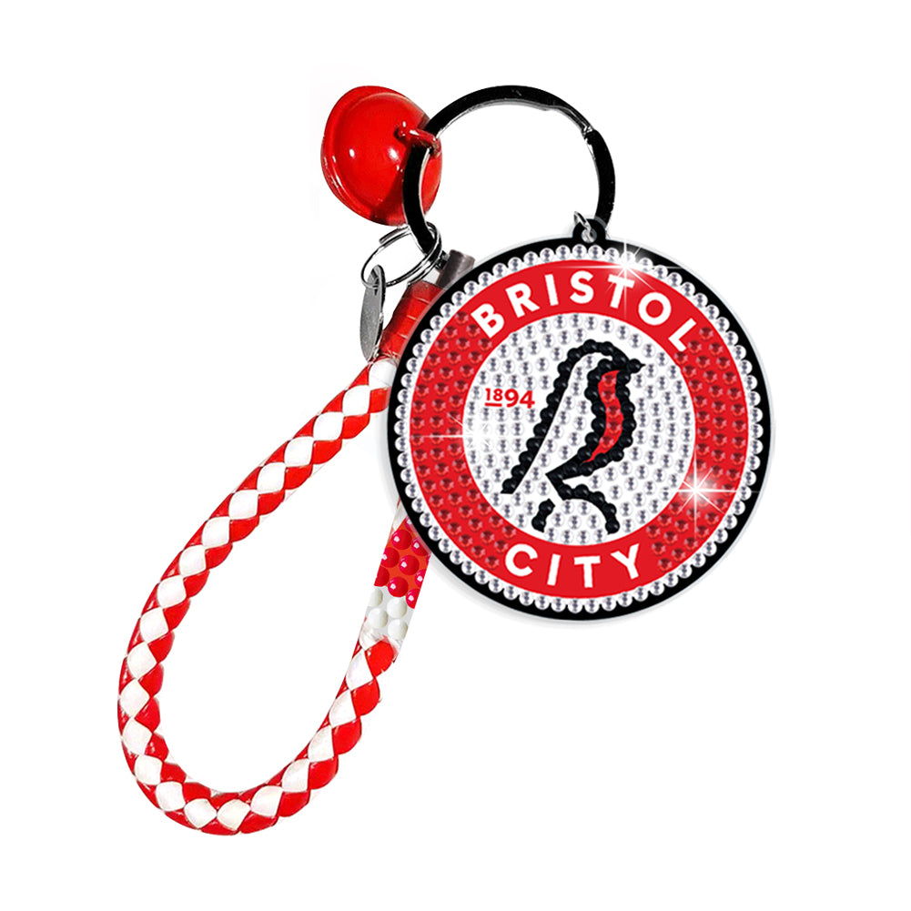 Double Side Bristol City F.C. Diamond Painting Art Keychain Pendant Home Decor