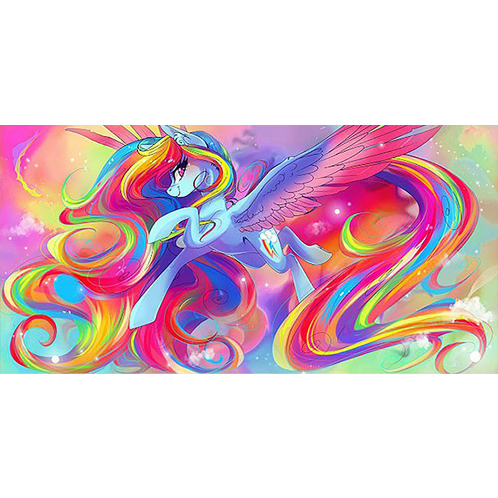 Diamond Painting - Full Round - Rainbow Baby Mary (80*40CM)