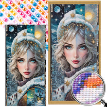 Load image into Gallery viewer, AB Diamond Painting - Full Round - four seasons girl (40*80CM)
