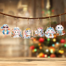 Load image into Gallery viewer, 6 Pcs Double Side Speicial Shape Dragon Diamond Painting Keychain for Home Decor
