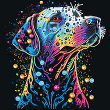 Load image into Gallery viewer, Diamond Painting - Partial Special Shaped - Colorful dogs (30*30CM)
