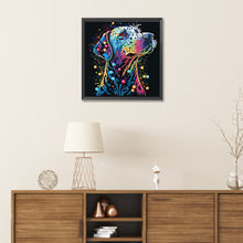 Load image into Gallery viewer, Diamond Painting - Partial Special Shaped - Colorful dogs (30*30CM)
