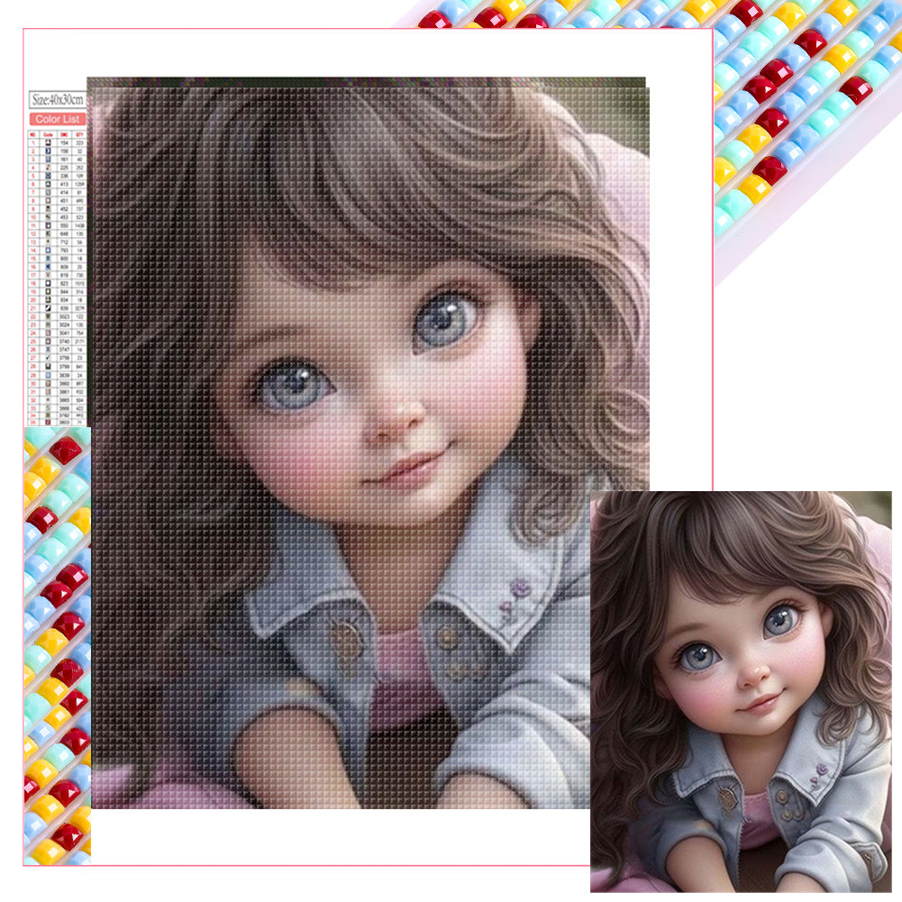 Diamond Painting - Full Square - little girl (30*40CM)