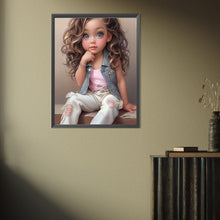 Load image into Gallery viewer, Diamond Painting - Full Square - little girl (30*40CM)
