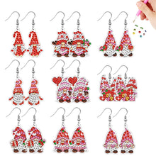 Load image into Gallery viewer, 9 Pairs Double Sided Diamond Painting Earrings Couple Gnome for Jewelry Crafting

