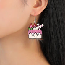 Load image into Gallery viewer, 9 Pairs Double Sided Fruit Cake Candy Rainbow Diamond Glitter Art Earring Kit
