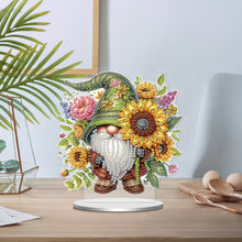 Load image into Gallery viewer, Single-Side Special Shape Spring Gnome Desktop Diamond Art Kits for Home Decor
