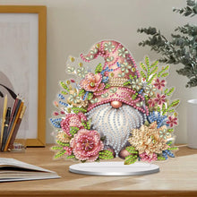 Load image into Gallery viewer, Single-Side Special Shape Spring Gnome Desktop Diamond Art Kits for Home Decor

