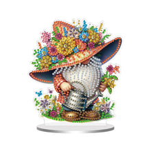 Load image into Gallery viewer, Single-Side Special Shape Spring Gnome Desktop Diamond Art Kits for Home Decor
