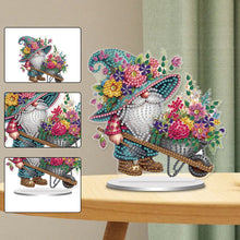 Load image into Gallery viewer, Single-Side Special Shape Spring Gnome Desktop Diamond Art Kits for Home Decor
