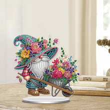 Load image into Gallery viewer, Single-Side Special Shape Spring Gnome Desktop Diamond Art Kits for Home Decor
