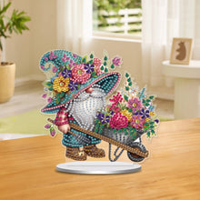 Load image into Gallery viewer, Single-Side Special Shape Spring Gnome Desktop Diamond Art Kits for Home Decor
