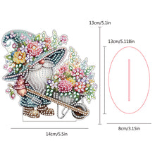 Load image into Gallery viewer, Single-Side Special Shape Spring Gnome Desktop Diamond Art Kits for Home Decor
