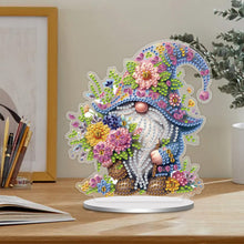 Load image into Gallery viewer, Single-Side Special Shape Spring Gnome Desktop Diamond Art Kits for Home Decor
