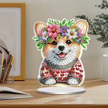 Load image into Gallery viewer, Special Shape Single-Side 5D DIY Shiba Inu Puppy Diamond Art Tabletop Home Decor
