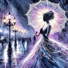Load image into Gallery viewer, Diamond Painting - Full Round - Girl under the rain at dusk (30*30CM)

