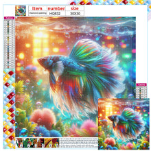 Load image into Gallery viewer, Diamond Painting - Full Square - betta fish (30*30CM)
