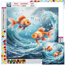 Load image into Gallery viewer, Diamond Painting - Full Square - goldfish (30*30CM)
